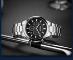MEGIR Watches for Men 2021 New Chronograph Quartz Watch Luxury Stainless Steel Wristwatch Man Relogios Masculino часы мужские
