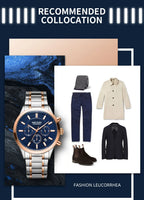 MEGIR Watches for Men 2021 New Chronograph Quartz Watch Luxury Stainless Steel Wristwatch Man Relogios Masculino часы мужские