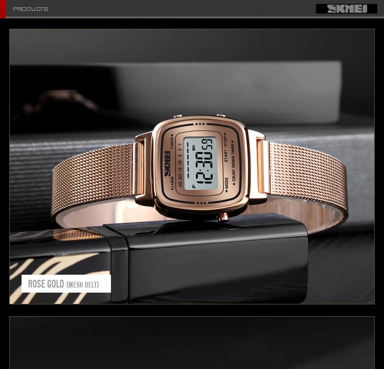 SKMEI Women Sports Watch Top Brands Luxury Waterproof Ladies Watches Small Dial Digital Wristwatch and Bracelet Relogio Feminino