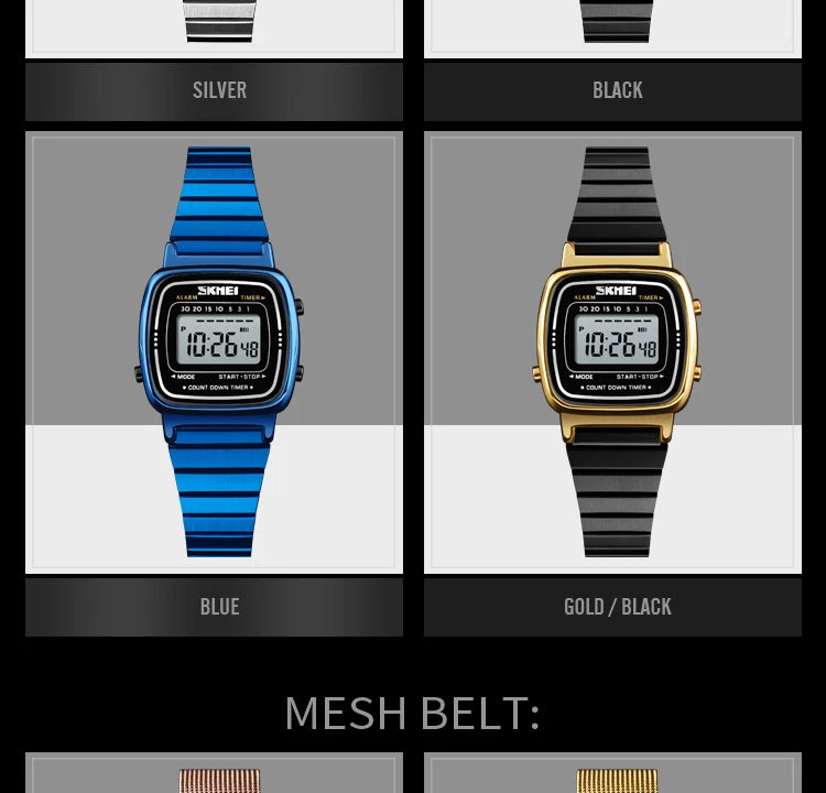 SKMEI Women Sports Watch Top Brands Luxury Waterproof Ladies Watches Small Dial Digital Wristwatch and Bracelet Relogio Feminino
