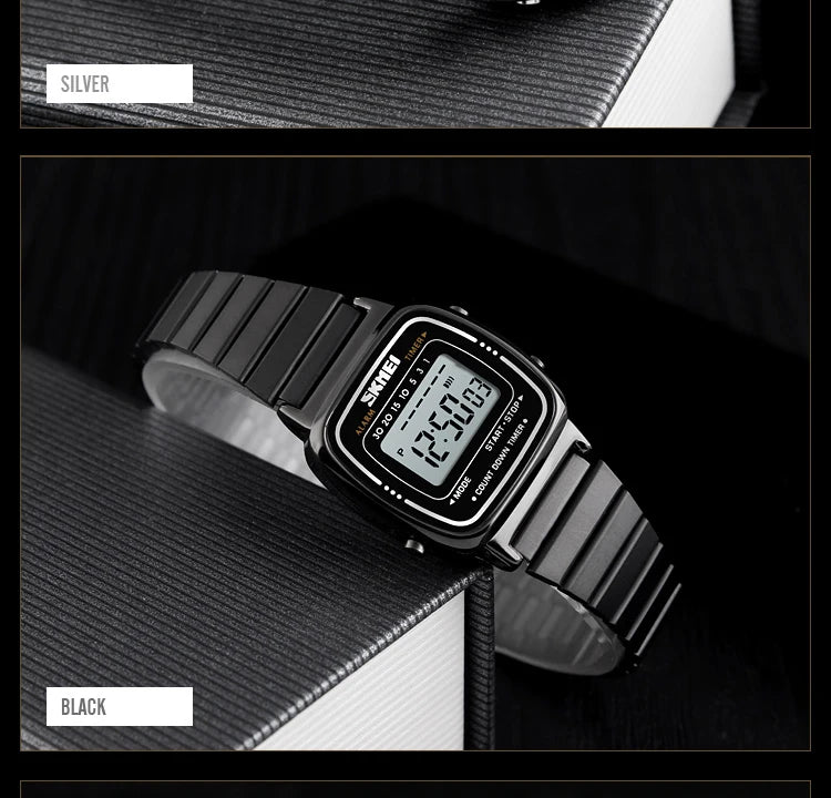 SKMEI Women Sports Watch Top Brands Luxury Waterproof Ladies Watches Small Dial Digital Wristwatch and Bracelet Relogio Feminino