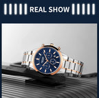 MEGIR Watches for Men 2021 New Chronograph Quartz Watch Luxury Stainless Steel Wristwatch Man Relogios Masculino часы мужские