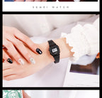 SKMEI Women Sports Watch Top Brands Luxury Waterproof Ladies Watches Small Dial Digital Wristwatch and Bracelet Relogio Feminino