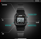SKMEI Women Sports Watch Top Brands Luxury Waterproof Ladies Watches Small Dial Digital Wristwatch and Bracelet Relogio Feminino