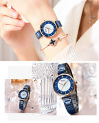 Watches for Women Luxury Brand CURREN Elegant Thin Quartz Wristwatch with Stainless Steel Simple Female Clock