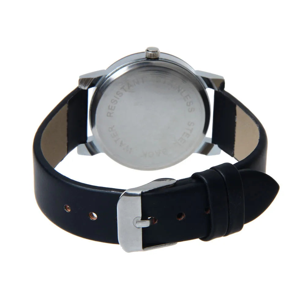 Couple Lover Watches Quartz Dial Clock PU Leather WristWatch Relojes Watch Women Men Fashion Luxury Relogio Feminino Saat
