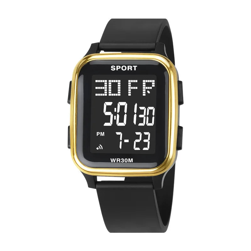 Sports Watches for Men Waterproof Multifunction Electronic Watch Ultra-thin Men's LED Digital Wristwatch for Man Student Gift