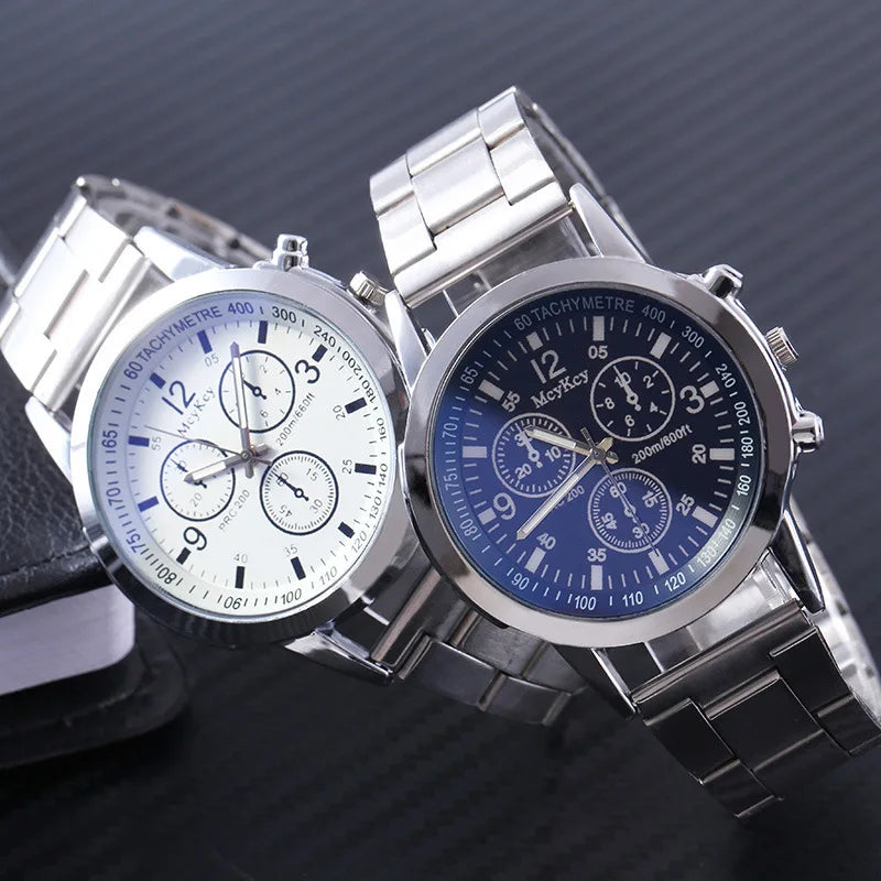 New Men Watches Luxury Band Round Watch Fashion Blu-ray Roman Watch for Man Relojes Para Hombre שעון ספורט Часы Мужские Наручные