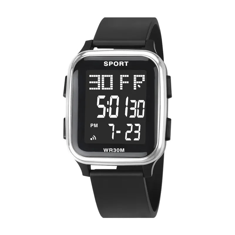 Sports Watches for Men Waterproof Multifunction Electronic Watch Ultra-thin Men's LED Digital Wristwatch for Man Student Gift