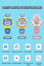 SKMEI Wristwatch For Boys Girl 5Bar Waterproof Kidss Children's Watch Luminous Display Sports Electronics Watch Relogio Infantil