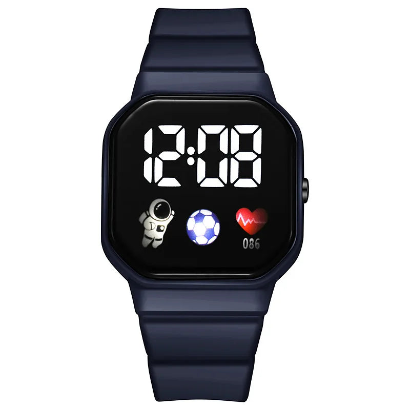 Kids Watch Sport LED Digital Watches Spaceman Silicone Strap Waterproof Electronic Wristwatch for Children Boys Girls Gifts