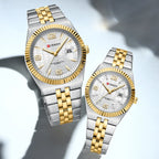CURREN Couple Watches Waterproof Luminous Wristwatch for Lover Date Men‘s and Women's Wristwatch Simple Fashion