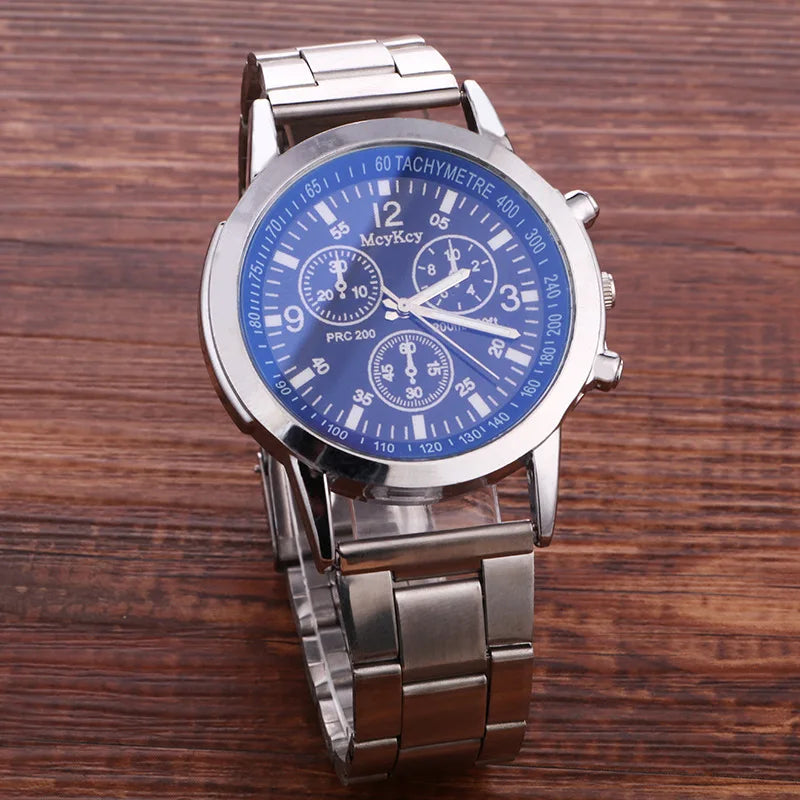 New Men Watches Luxury Band Round Watch Fashion Blu-ray Roman Watch for Man Relojes Para Hombre שעון ספורט Часы Мужские Наручные