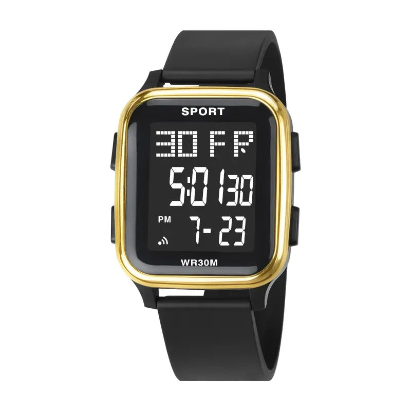 Sports Watches for Men Waterproof Multifunction Electronic Watch Ultra-thin Men's LED Digital Wristwatch for Man Student Gift