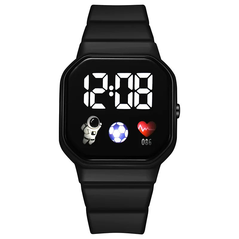 Kids Watch Sport LED Digital Watches Spaceman Silicone Strap Waterproof Electronic Wristwatch for Children Boys Girls Gifts