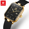 OLEVS 7089 Quartz Wristwatches Gift Box Set Women's Watches Fashion Strap Strap Waterproof Auto Date Simple Elegant Ladies Watch