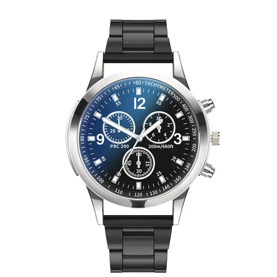 New Men Watches Luxury Band Round Watch Fashion Blu-ray Roman Watch for Man Relojes Para Hombre שעון ספורט Часы Мужские Наручные