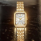 Hot Selling 2025 Fashion Women's Minimalist Square Quartz Watch Casual Sports Orange Silicone Women Gift Clock Watches