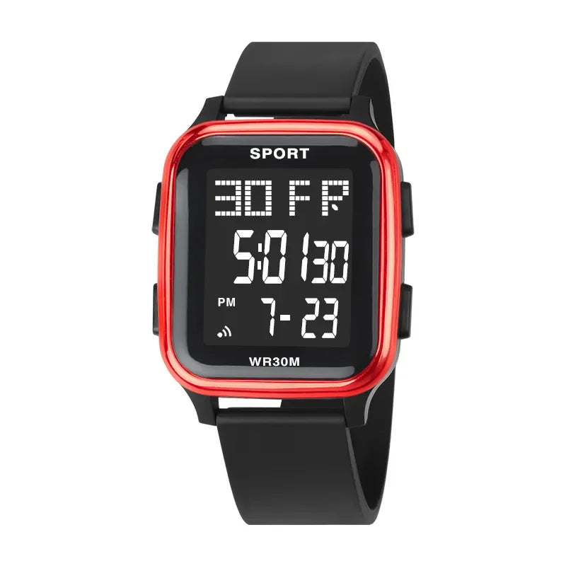 Sports Watches for Men Waterproof Multifunction Electronic Watch Ultra-thin Men's LED Digital Wristwatch for Man Student Gift