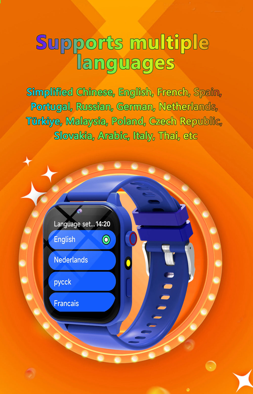 Kids Smart Watch 1.83" HD Screen Built-in 18 Games HD Camera Flashlight Sleep Monitor Alarm Clock Children Gift for Boys & Girls