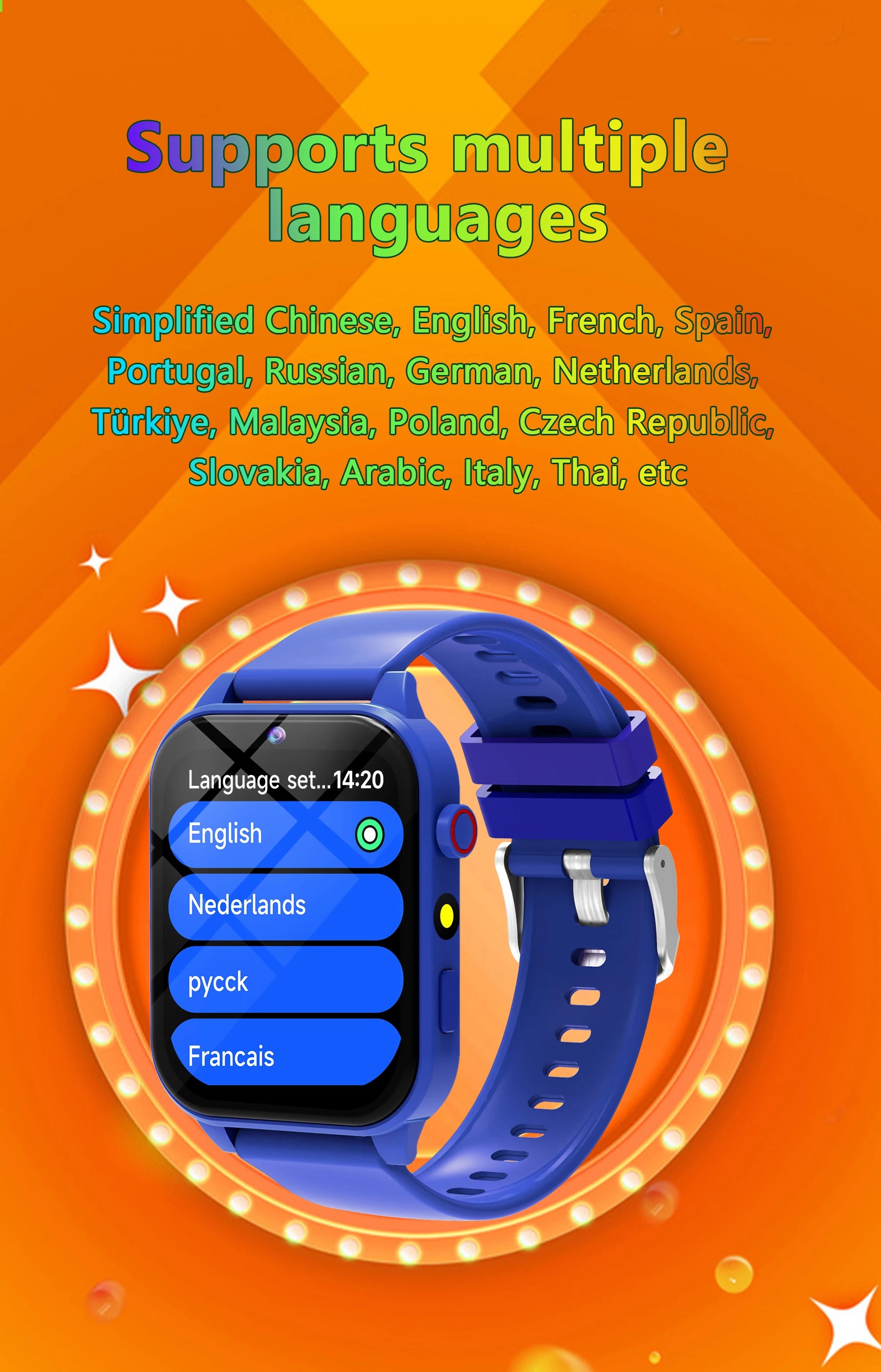 Kids Smart Watch 1.83" HD Screen Built-in 18 Games HD Camera Flashlight Sleep Monitor Alarm Clock Children Gift for Boys & Girls