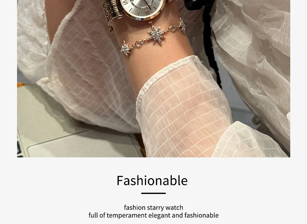 Fashion Couple Watches Stainless Steel Strap Analog Quartz Wristwatches His & Hers Matching Timepieces for Couples