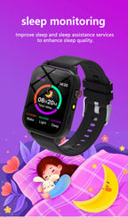 Kids Smart Watch 1.83" HD Screen Built-in 18 Games HD Camera Flashlight Sleep Monitor Alarm Clock Children Gift for Boys & Girls