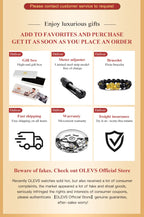 OLEVS 9947 Men's Watches Top Brand Luxury Original Waterproof Quartz Watch for Man Gold Skeleton Style 24 Hour Day Night New