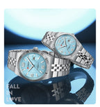 CURREN Couple Watches Waterproof Luminous Wristwatch for Lover Date Men‘s and Women's Wristwatch Simple Fashion