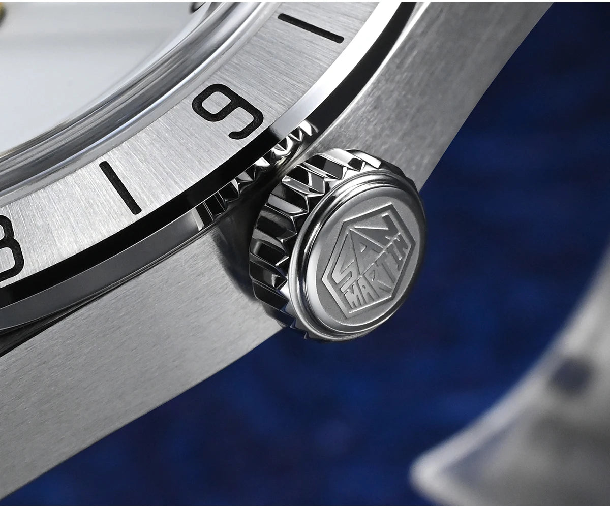 San Martin 39mm Luxury Couple Watches NH34 GMT 316L Stainless Steel Automatic Mechanical Men Watch Gift for boyfriend Sapphire