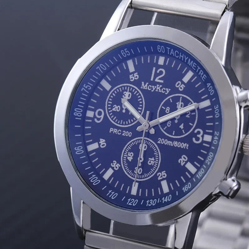 New Men Watches Luxury Band Round Watch Fashion Blu-ray Roman Watch for Man Relojes Para Hombre שעון ספורט Часы Мужские Наручные