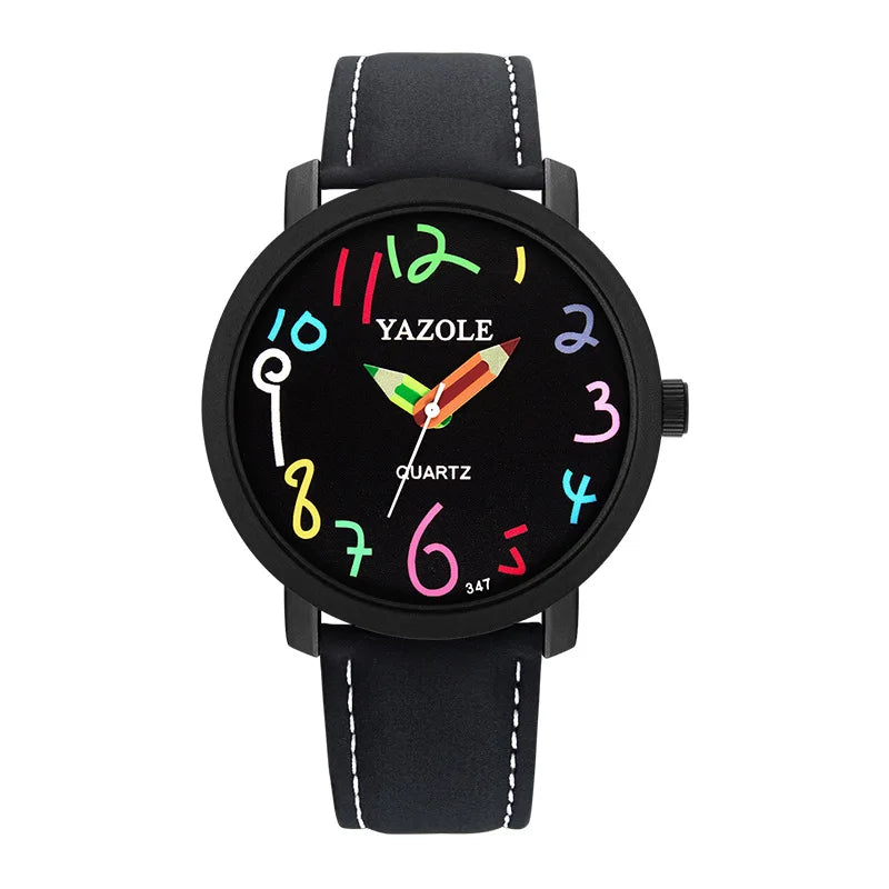 Women Watches Fashion Casual Big Number Analog Watches for Woman Leather Band Ladies Quartz Wristwatches relogio feminino