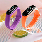 Kids Electronic Watch Sports Waterproof Wrist Watch Large Font Screen LED Display Luminous Auto Date Full Calendar Digital Watch