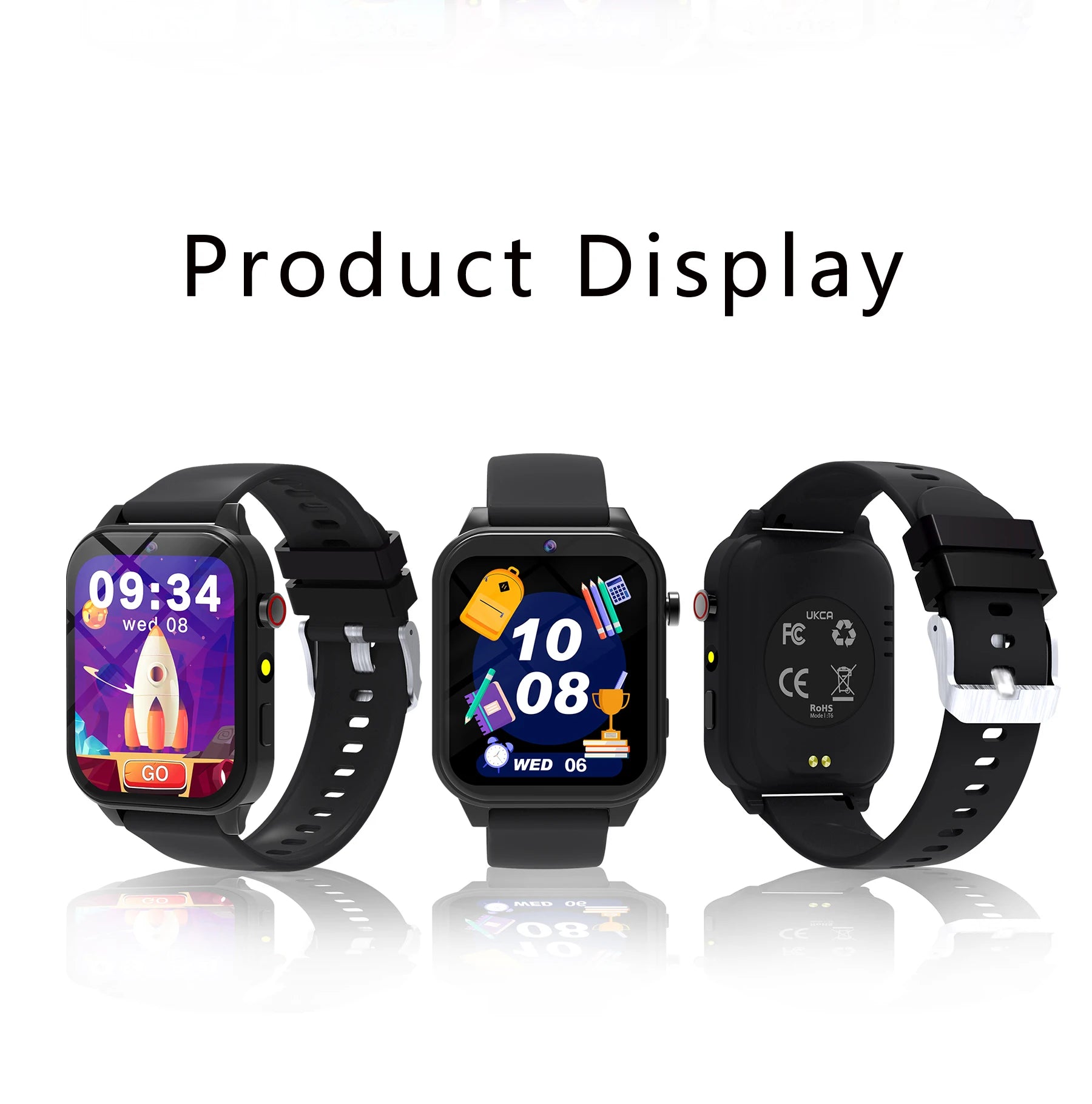 Kids Smart Watch 1.83" HD Screen Built-in 18 Games HD Camera Flashlight Sleep Monitor Alarm Clock Children Gift for Boys & Girls