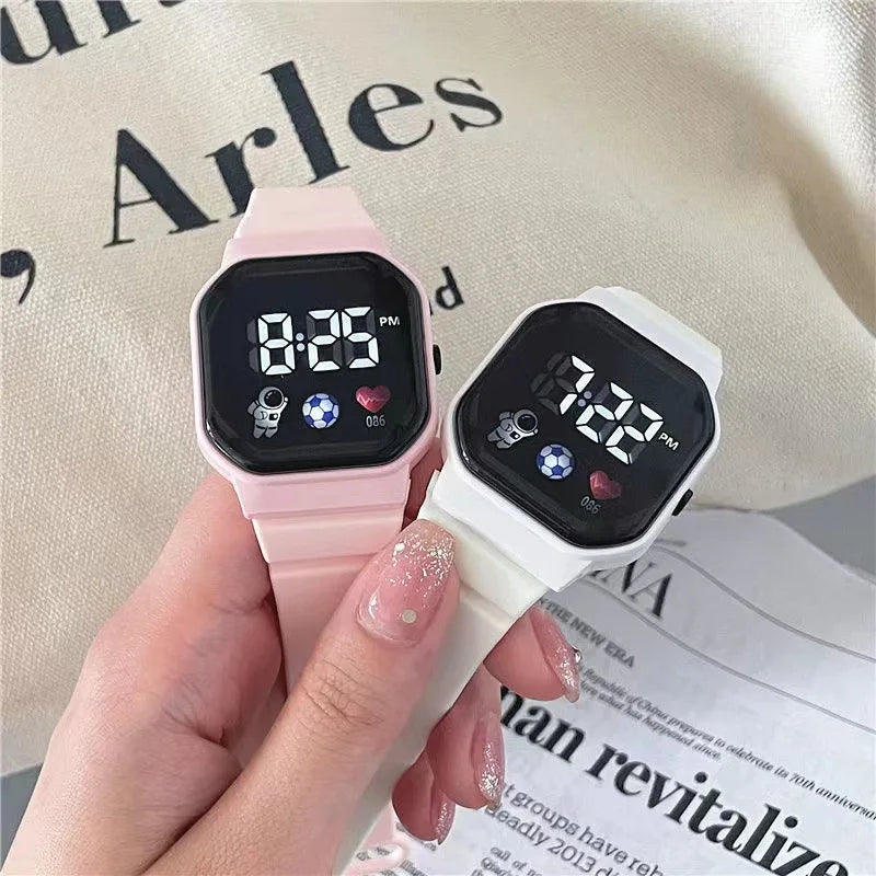 Kids Watch Sport LED Digital Watches Spaceman Silicone Strap Waterproof Electronic Wristwatch for Children Boys Girls Gifts