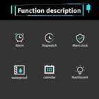 Sports Watches for Men Waterproof Multifunction Electronic Watch Ultra-thin Men's LED Digital Wristwatch for Man Student Gift