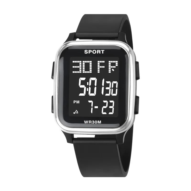 Sports Watches for Men Waterproof Multifunction Electronic Watch Ultra-thin Men's LED Digital Wristwatch for Man Student Gift