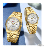 CURREN Couple Watches Waterproof Luminous Wristwatch for Lover Date Men‘s and Women's Wristwatch Simple Fashion