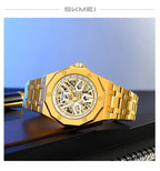 SKMEI M036 Movement Mens Casual Alloy Watches Movement Waterproof Mens Wristwatches Week Display Male Clock Luxury Mechanical