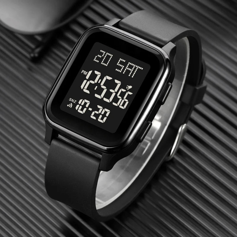Sports Watches for Men Waterproof Multifunction Electronic Watch Ultra-thin Men's LED Digital Wristwatch for Man Student Gift