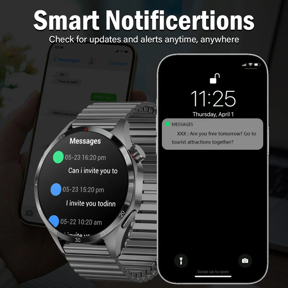 Smart Watch, 1.5-inch Touch Screen, Stylish Elastic Strap, Sports Tracking, with Call Reminder/Message Reminder/Alarm Reminder