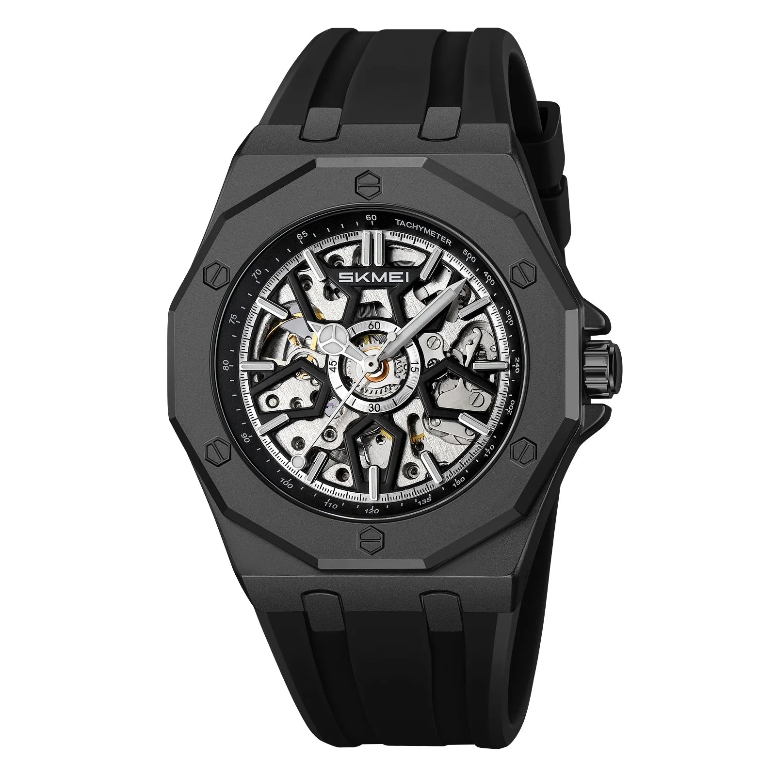 SKMEI M036 Movement Mens Casual Alloy Watches Movement Waterproof Mens Wristwatches Week Display Male Clock Luxury Mechanical