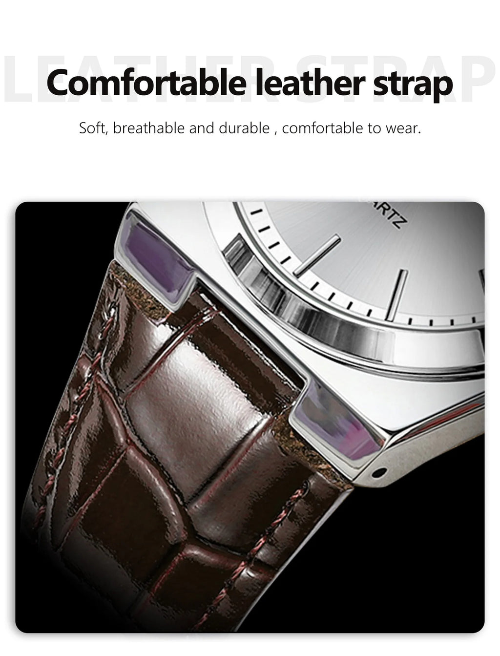 POEDAGAR Top Fashion Casual Men Watch Waterproof Luminous Date Week Man Wristwatch Outdoor Leather Business Men's Quartz Watches