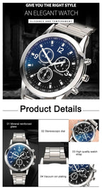 New Men Watches Luxury Band Round Watch Fashion Blu-ray Roman Watch for Man Relojes Para Hombre שעון ספורט Часы Мужские Наручные