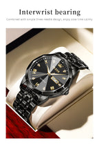 OLEVS 9931 Watch For Men Women Roman Scale Quartz Couple Watch Rhombus Mirror Auto Date Wristwatch Luxury Waterproof Hand Clock