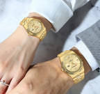 CURREN Couple Watches Waterproof Luminous Wristwatch for Lover Date Men‘s and Women's Wristwatch Simple Fashion