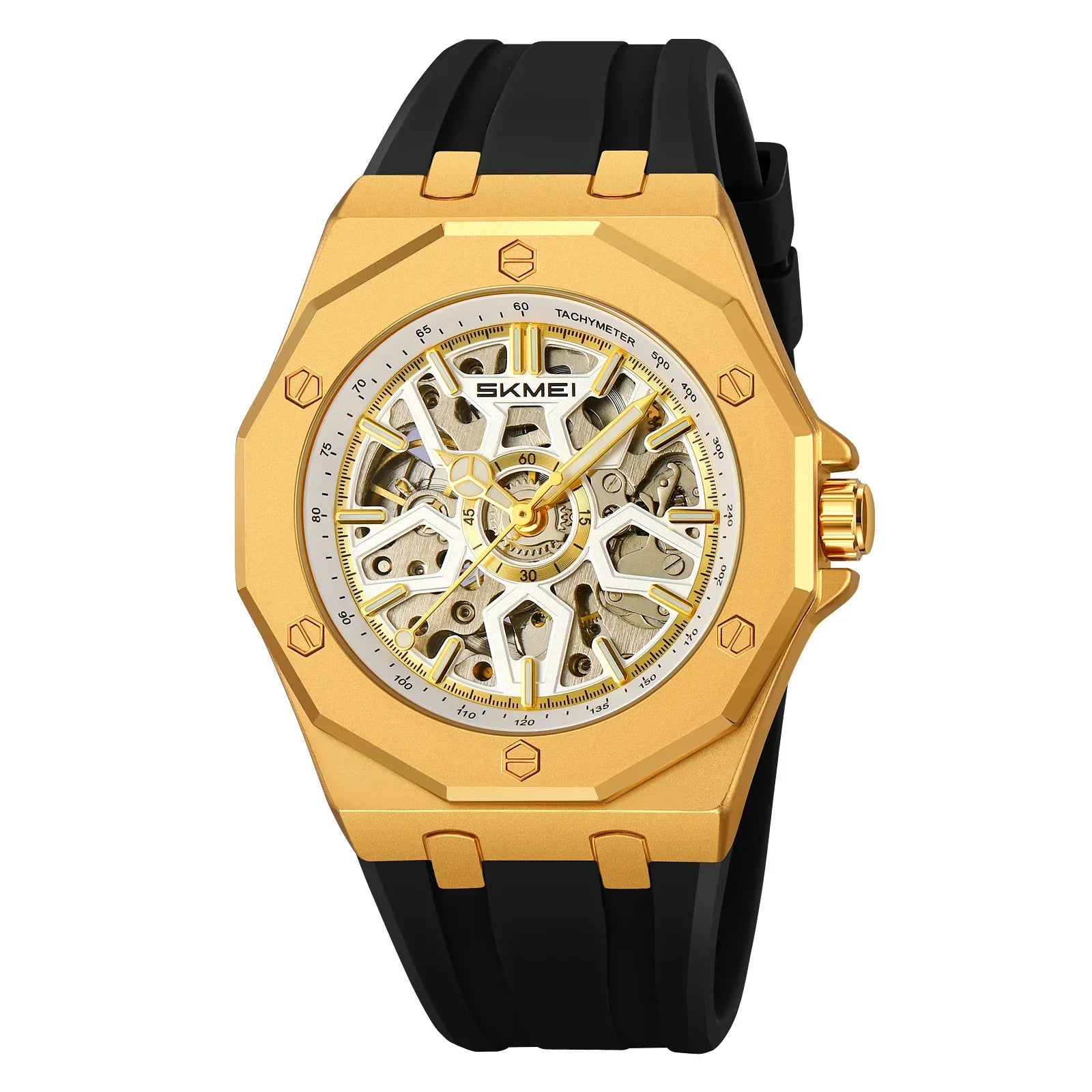 SKMEI M036 Movement Mens Casual Alloy Watches Movement Waterproof Mens Wristwatches Week Display Male Clock Luxury Mechanical