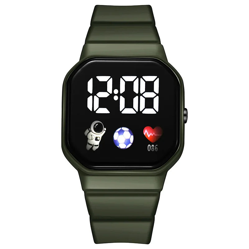 Kids Watch Sport LED Digital Watches Spaceman Silicone Strap Waterproof Electronic Wristwatch for Children Boys Girls Gifts