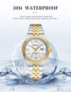CURREN Couple Watches Waterproof Luminous Wristwatch for Lover Date Men‘s and Women's Wristwatch Simple Fashion