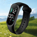 Kids Electronic Watch Sports Waterproof Wrist Watch Large Font Screen LED Display Luminous Auto Date Full Calendar Digital Watch